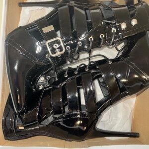 Black Patent Leather Women's Heels